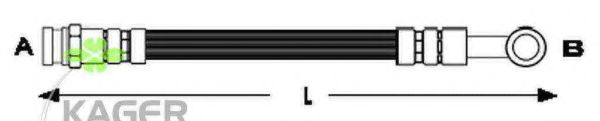 KAGER 38-0469 Тормозной шланг 