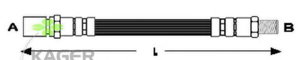 KAGER 38-0493 Тормозной шланг 
