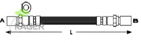 KAGER 38-0495 Тормозной шланг 