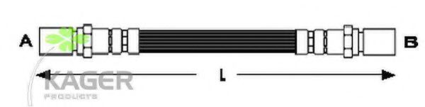 KAGER 38-0498 Тормозной шланг 