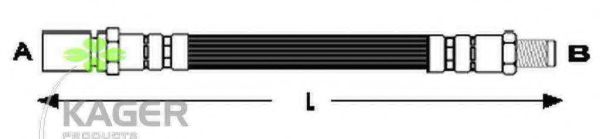 KAGER 38-0506 Тормозной шланг 