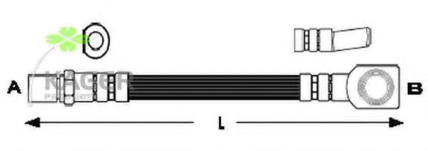 KAGER 38-0514 Тормозной шланг 