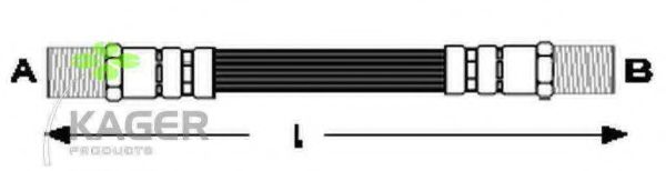 KAGER 38-0547 Тормозной шланг 