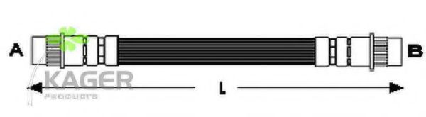 KAGER 38-0584 Тормозной шланг 