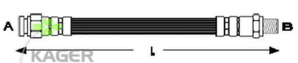 KAGER 38-0592 Тормозной шланг 
