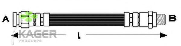 KAGER 38-0594 Тормозной шланг 