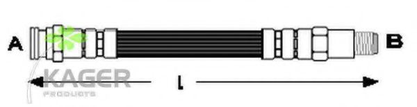 KAGER 38-0601 Тормозной шланг 