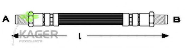 KAGER 38-0680 Тормозной шланг 