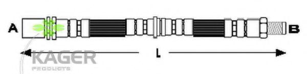 KAGER 38-0693 Тормозной шланг 