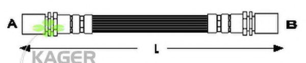 KAGER 38-0698 Тормозной шланг 