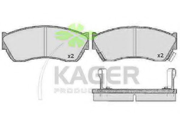 KAGER 35-0009 Тормозные колодки для SUBARU JUSTY II (Субару Жустъ 2) KAGER 35-0009 Тормозные колодки для SUBARU JUSTY II (Субару Жустъ 2)