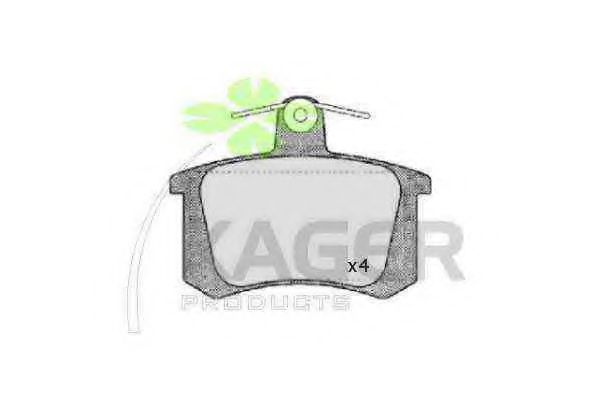 KAGER 35-0046 Тормозные колодки для AUDI 90 (Ауди 90) KAGER 35-0046 Тормозные колодки для AUDI 90 (Ауди 90)