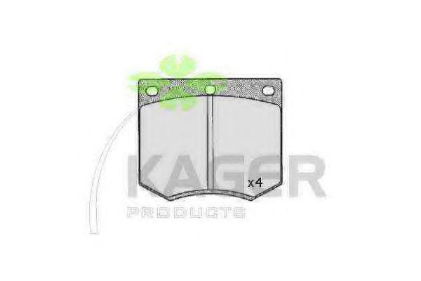 KAGER 35-0054 Тормозные колодки для FORD GRANADA (Форд Гранада) KAGER 35-0054 Тормозные колодки для FORD GRANADA (Форд Гранада)