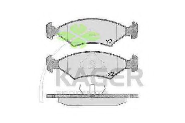 KAGER 35-0083 Тормозные колодки для FORD FIESTA (Форд Фиэста) KAGER 35-0083 Тормозные колодки для FORD FIESTA (Форд Фиэста)