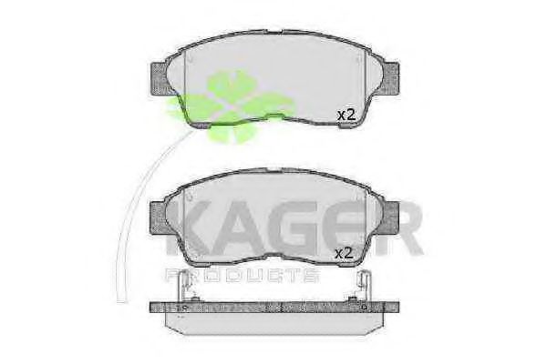 KAGER 35-0095 Тормозные колодки для TOYOTA CARINA E (Тойота/тоета Карина е) KAGER 35-0095 Тормозные колодки для TOYOTA CARINA E (Тойота/тоета Карина е)
