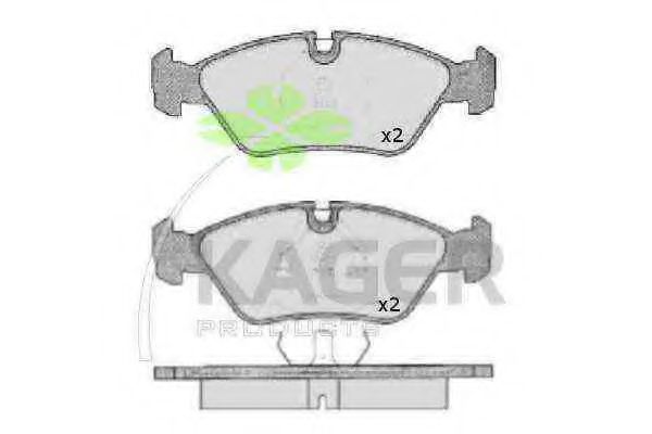 KAGER 35-0100 Тормозные колодки для BMW (Бмв) KAGER 35-0100 Тормозные колодки для BMW (Бмв)