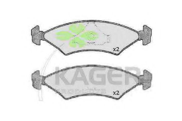 KAGER 35-0115 Тормозные колодки для FORD FIESTA (Форд Фиэста) KAGER 35-0115 Тормозные колодки для FORD FIESTA (Форд Фиэста)