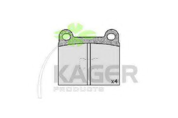 KAGER 35-0124 Тормозные колодки для VOLKSWAGEN DASHER (Фольксваген Дашэр) KAGER 35-0124 Тормозные колодки для VOLKSWAGEN DASHER (Фольксваген Дашэр)