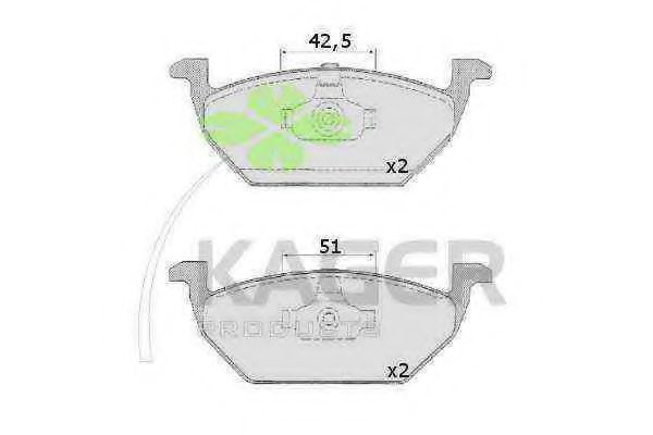 KAGER 35-0139 Тормозные колодки для VOLKSWAGEN (Фольксваген) KAGER 35-0139 Тормозные колодки для VOLKSWAGEN (Фольксваген)