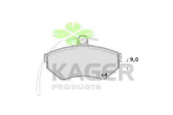 KAGER 35-0140 Тормозные колодки для SEAT TOLEDO (Сеат Толэдо) KAGER 35-0140 Тормозные колодки для SEAT TOLEDO (Сеат Толэдо)