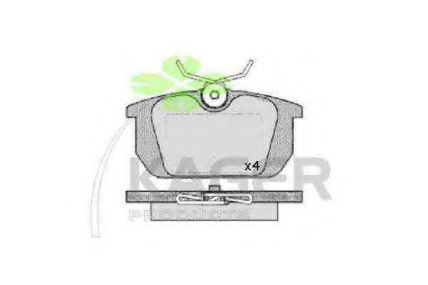 KAGER 35-0157 Тормозные колодки для FIAT TEMPRA (Фиат Тэмпра) KAGER 35-0157 Тормозные колодки для FIAT TEMPRA (Фиат Тэмпра)