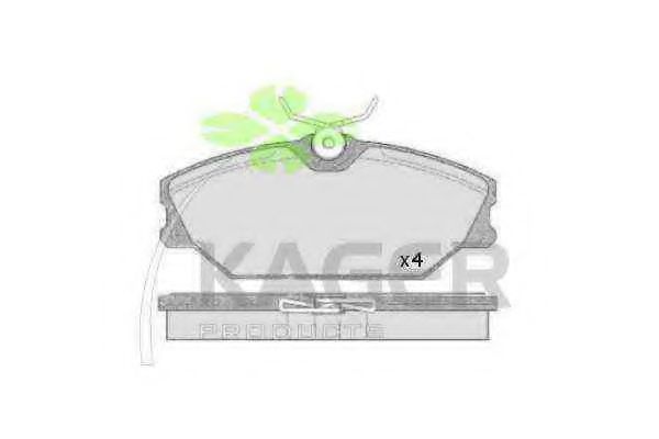 KAGER 35-0199 Тормозные колодки для RENAULT SCNIC I (Рено Сценик и) KAGER 35-0199 Тормозные колодки для RENAULT SCNIC I (Рено Сценик и)