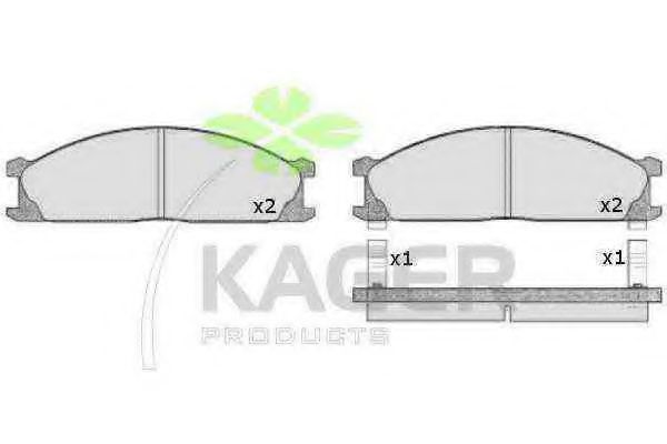 KAGER 35-0282 Тормозные колодки для NISSAN PICKUP III (Ниссан Пиcкуп 3) KAGER 35-0282 Тормозные колодки для NISSAN PICKUP III (Ниссан Пиcкуп 3)