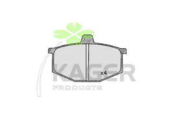 KAGER 35-0345 Тормозные колодки для RENAULT LE CAR (Рено Лэ cар) KAGER 35-0345 Тормозные колодки для RENAULT LE CAR (Рено Лэ cар)