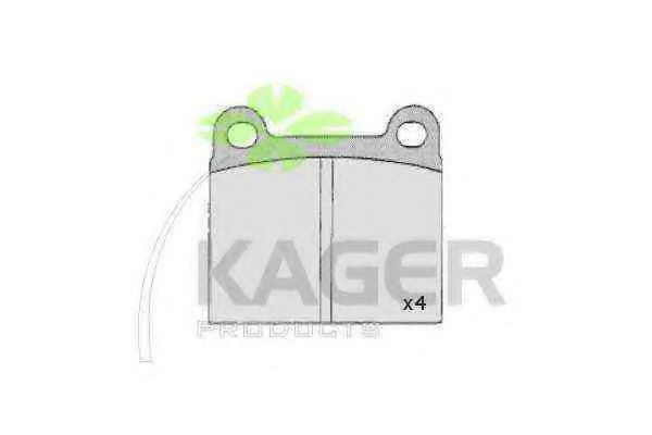 KAGER 35-0366 Тормозные колодки для AUDI 100 (Ауди 100) KAGER 35-0366 Тормозные колодки для AUDI 100 (Ауди 100)