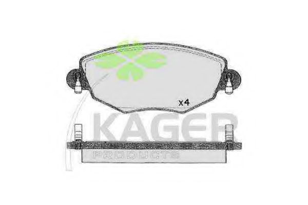 KAGER 35-0532 Тормозные колодки для FORD (Форд) KAGER 35-0532 Тормозные колодки для FORD (Форд)