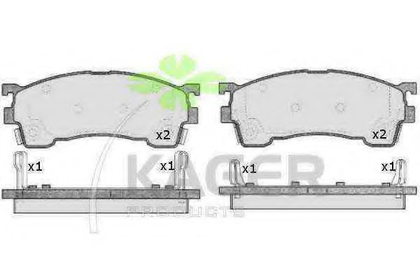 KAGER 35-0623 Тормозные колодки для MAZDA (Мазда) KAGER 35-0623 Тормозные колодки для MAZDA (Мазда)