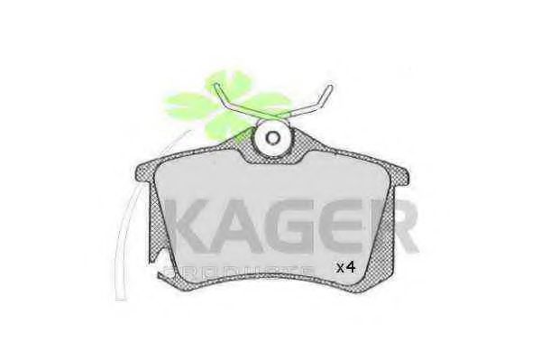 KAGER 35-0686 Тормозные колодки для VOLKSWAGEN (Фольксваген) KAGER 35-0686 Тормозные колодки для VOLKSWAGEN (Фольксваген)