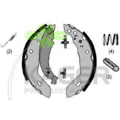 KAGER 34-0043 Тормозные колодоки для RENAULT EXPRESS (Рено Эxпрэсс) KAGER 34-0043 Тормозные колодоки для RENAULT EXPRESS (Рено Эxпрэсс)
