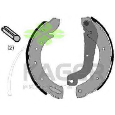 KAGER 34-0180 Тормозные колодоки для NISSAN MISTRAL (Ниссан Мистрал) KAGER 34-0180 Тормозные колодоки для NISSAN MISTRAL (Ниссан Мистрал)