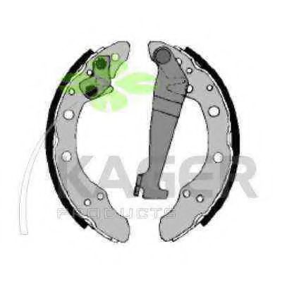 KAGER 34-0184 Тормозные колодоки для AUDI 4000 (Ауди 4000) KAGER 34-0184 Тормозные колодоки для AUDI 4000 (Ауди 4000)