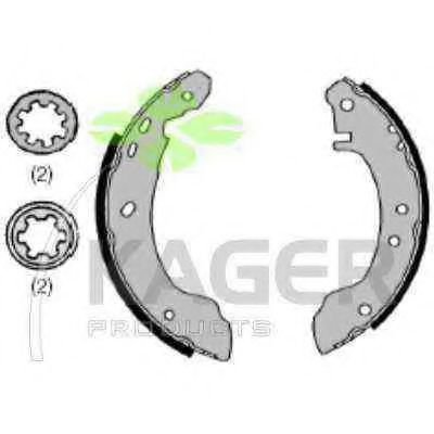KAGER 34-0469 Тормозные колодоки для NISSAN PRIMERA (Ниссан Примера) KAGER 34-0469 Тормозные колодоки для NISSAN PRIMERA (Ниссан Примера)