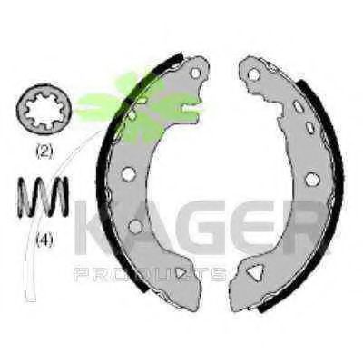 KAGER 34-0474 Тормозные колодоки для VOLKSWAGEN (Фольксваген) KAGER 34-0474 Тормозные колодоки для VOLKSWAGEN (Фольксваген)