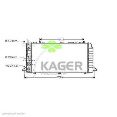 KAGER 31-0020 Радиатор, охлаждение двигателя для AUDI 90 (Ауди 90) KAGER 31-0020 Радиатор, охлаждение двигателя для AUDI 90 (Ауди 90)