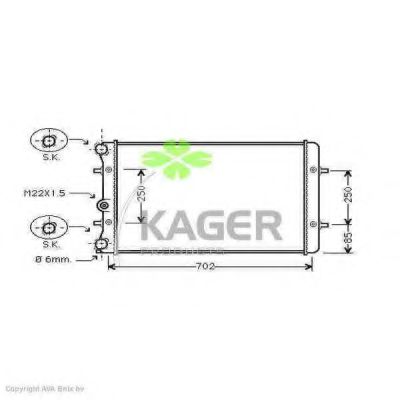 KAGER 31-0033 Радиатор, охлаждение двигателя для CHEVROLET TAHOE (Шевроле Тахоэ) KAGER 31-0033 Радиатор, охлаждение двигателя для CHEVROLET TAHOE (Шевроле Тахоэ)