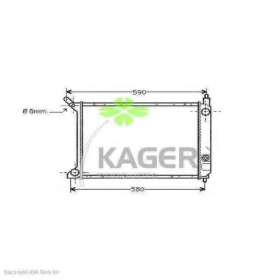KAGER 31-0081 Радиатор, охлаждение двигателя для ROVER (Ровер) KAGER 31-0081 Радиатор, охлаждение двигателя для ROVER (Ровер)