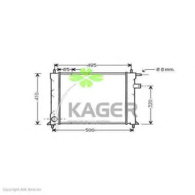 KAGER 31-0084 Радиатор, охлаждение двигателя для ROVER 400 (Ровер 400) KAGER 31-0084 Радиатор, охлаждение двигателя для ROVER 400 (Ровер 400)
