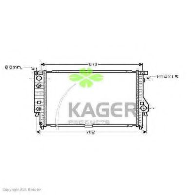 KAGER 31-0113 Радиатор, охлаждение двигателя для BMW 7 (Бмв 7) KAGER 31-0113 Радиатор, охлаждение двигателя для BMW 7 (Бмв 7)