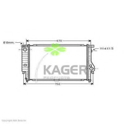KAGER 31-0119 Радиатор, охлаждение двигателя для BMW 7 (Бмв 7) KAGER 31-0119 Радиатор, охлаждение двигателя для BMW 7 (Бмв 7)