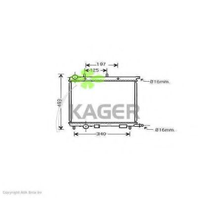 KAGER 31-0200 Радиатор, охлаждение двигателя для PEUGEOT (Пежо) KAGER 31-0200 Радиатор, охлаждение двигателя для PEUGEOT (Пежо)