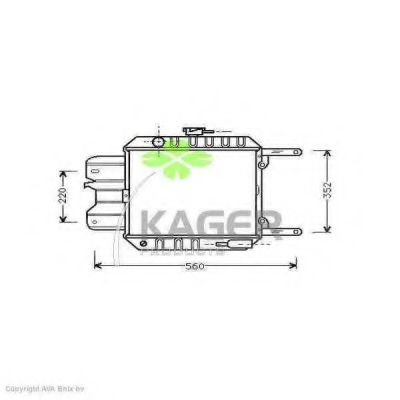 KAGER 31-0223 Радиатор, охлаждение двигателя для NISSAN (Ниссан) KAGER 31-0223 Радиатор, охлаждение двигателя для NISSAN (Ниссан)