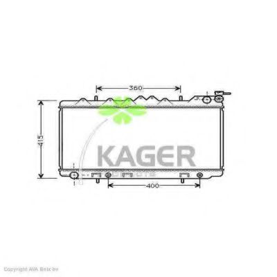 KAGER 31-0241 Радиатор, охлаждение двигателя для NISSAN PRIMERA (Ниссан Примера) KAGER 31-0241 Радиатор, охлаждение двигателя для NISSAN PRIMERA (Ниссан Примера)