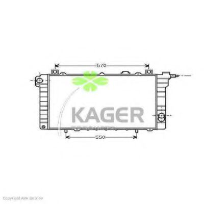 KAGER 31-0245 Радиатор, охлаждение двигателя для NISSAN (Ниссан) KAGER 31-0245 Радиатор, охлаждение двигателя для NISSAN (Ниссан)
