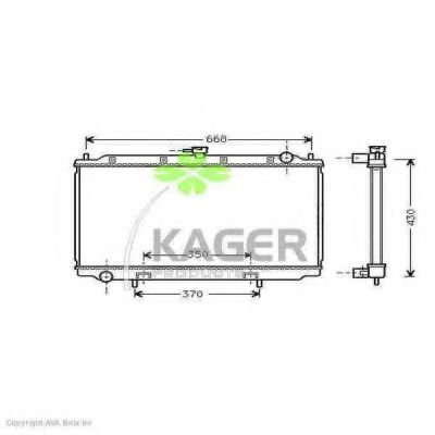 KAGER 31-0268 Радиатор, охлаждение двигателя для NISSAN (Ниссан) KAGER 31-0268 Радиатор, охлаждение двигателя для NISSAN (Ниссан)