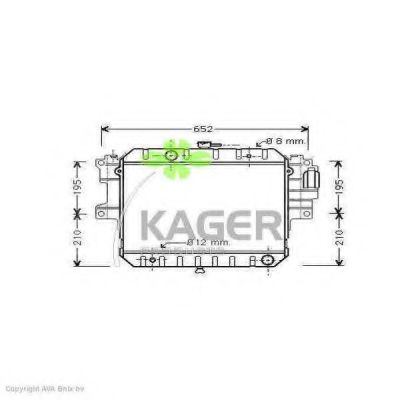 KAGER 31-0288 Радиатор, охлаждение двигателя для DAIHATSU FEROZA HARD TOP (Дайхатсу Фэроза хард топ) KAGER 31-0288 Радиатор, охлаждение двигателя для DAIHATSU FEROZA HARD TOP (Дайхатсу Фэроза хард топ)