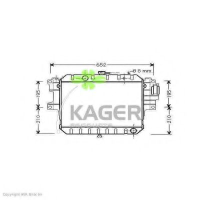 KAGER 31-0292 Радиатор, охлаждение двигателя для DAIHATSU FEROZA HARD TOP (Дайхатсу Фэроза хард топ) KAGER 31-0292 Радиатор, охлаждение двигателя для DAIHATSU FEROZA HARD TOP (Дайхатсу Фэроза хард топ)
